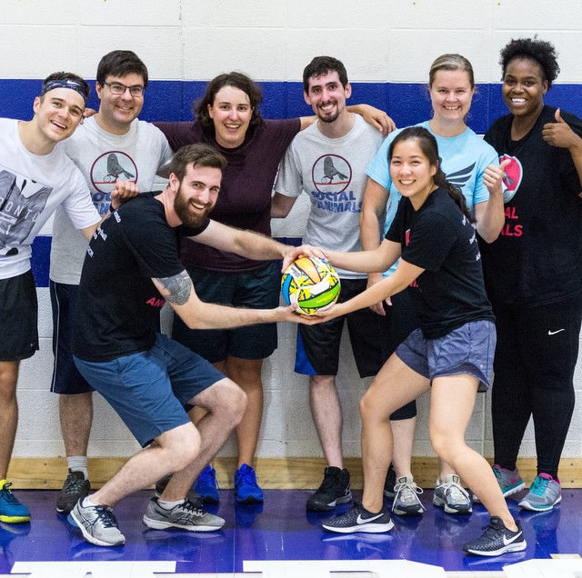 Sociology department volleyball team