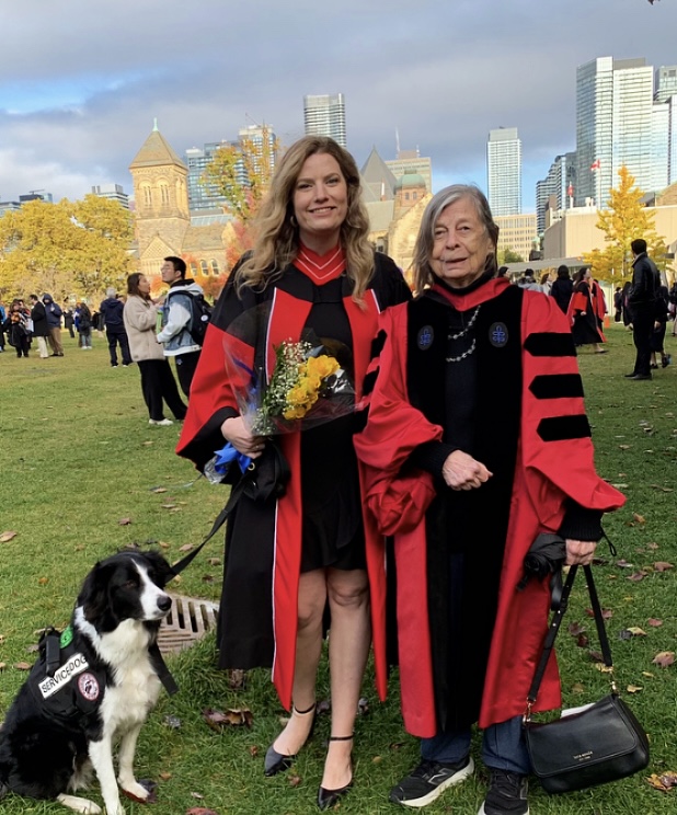 Brigid Burke with Professor Bonnie Erickson