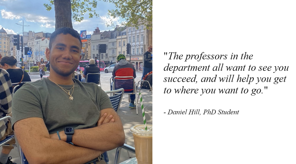 Picture of Daniel Hill with Quote