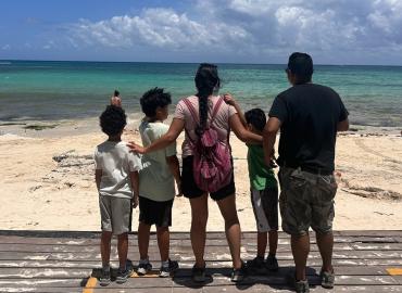 Professor Jerry Flores with family